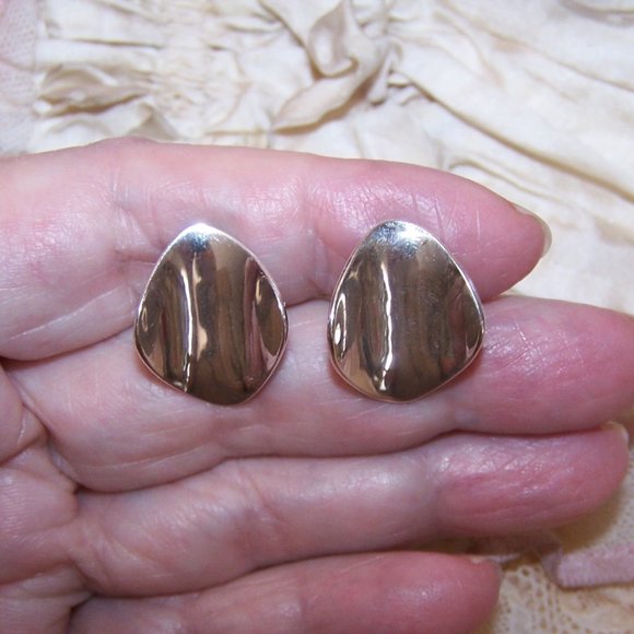 Signed Jenni Sterling Silver "Thumbprint" Cufflinks - Picture 2 of 9